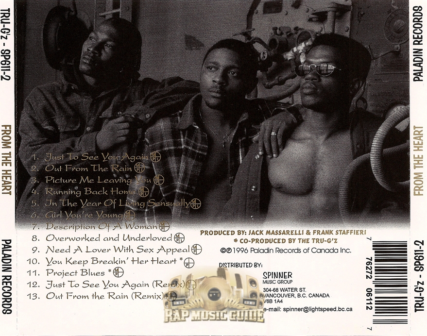 Tru-G'z - From The Heart: CD | Rap Music Guide